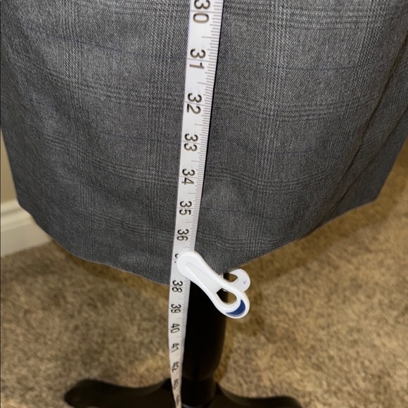 Reitmans Dress Gray Plaid Sheath Midi Square Neck Sleeveless Women’s Size 9 - Picture 8 of 13